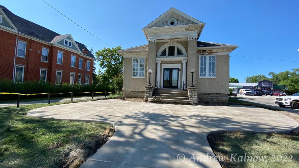 Historic building being renovated for Deli & Cafe in Frost Village.